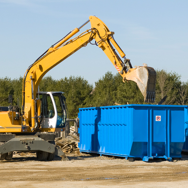 what size residential dumpster rentals are available in Union